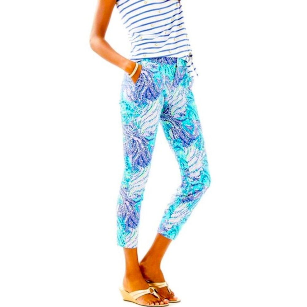 Lilly Pulitzer sz6 28" SHANA BLUE CURRENT FANTASEA